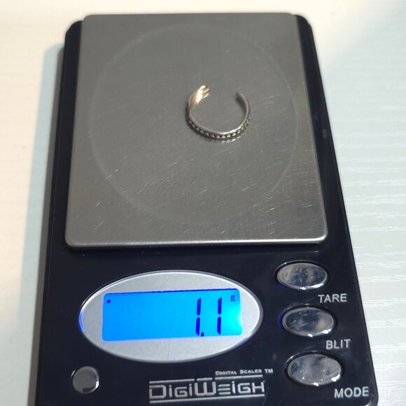 Size 4.75 Sterling Silver Silpada Dot Toe Band Ring A213 - Picture 6 of 6